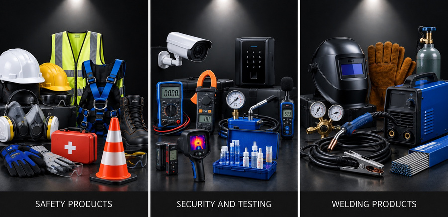 Safety, security, testing and welding products